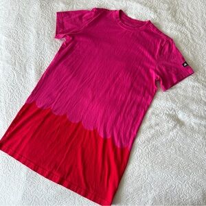 Pink and red Marimekko x Adidas T-shirt Dress